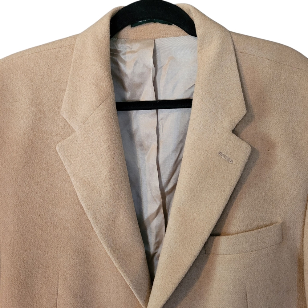 Lauren Ralph Lauren Camel Hair Mens Jacket - 44L.          O29 - Picture 2 of 11